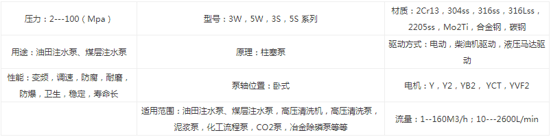 5W175B 油田注水泵